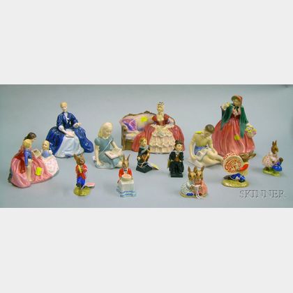 Thirteen Assorted Royal Doulton Ceramic Figures