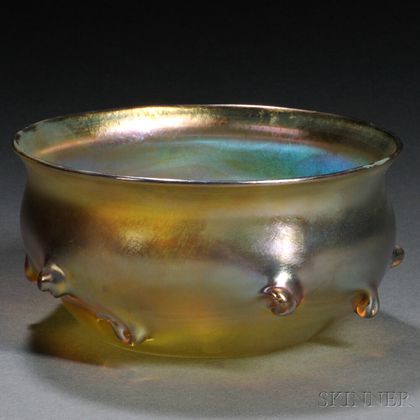Tiffany Gold Favrile Bowl 