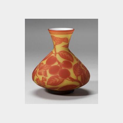Carved Cameo Art Glass Vase