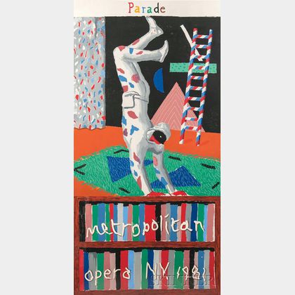 David Hockney (British, b. 1937) Parade Metropolitan Opera N.Y.