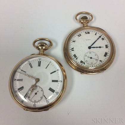 Two 14kt Gold Pocket Watches