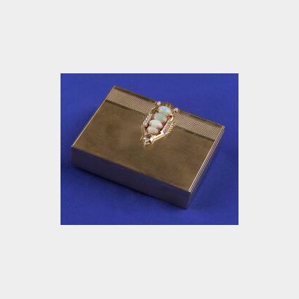 14kt Gold, Opal and Diamond Box