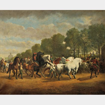 After Rosa Bonheur (French, 1822-1899) Copy After The Horse Fair