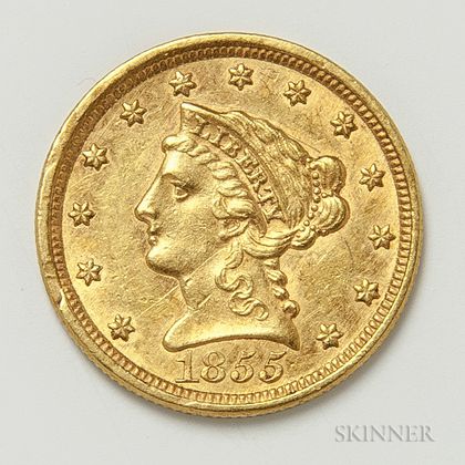 1855 $2.50 Liberty Head Gold Coin