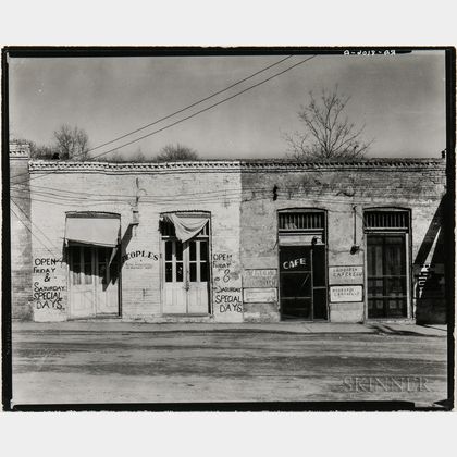 Walker Evans (American, 1903-1975) Storefronts, Edwards, Mississippi