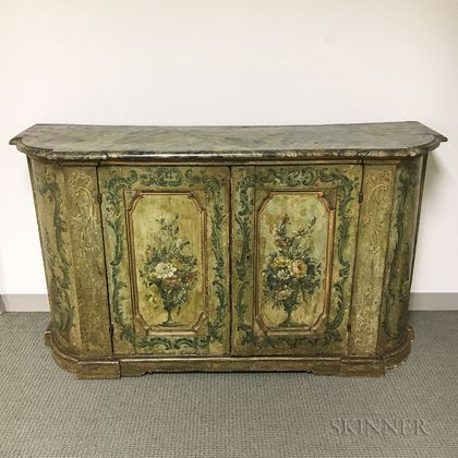 Continental Neoclassical Paint-decorated Buffet