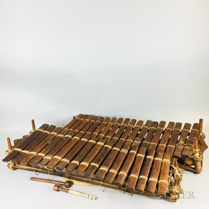 Two African Marimbas or Balafons