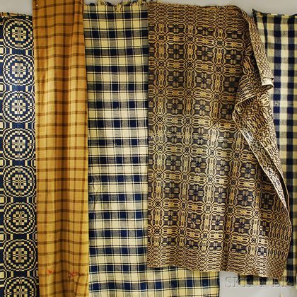 Five Hand-woven Wool Textiles