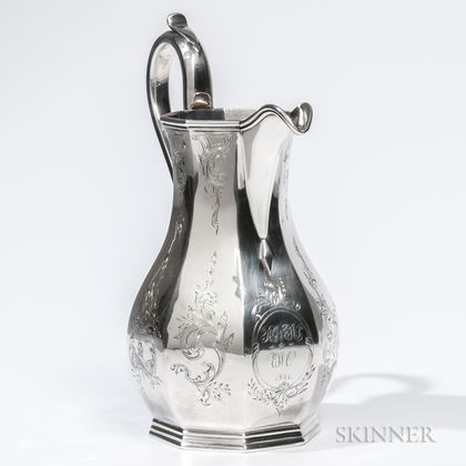 Lows, Ball & Company Coin Silver Pitcher