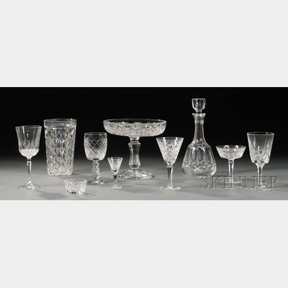 Large Assorted Group of Crystal Tableware