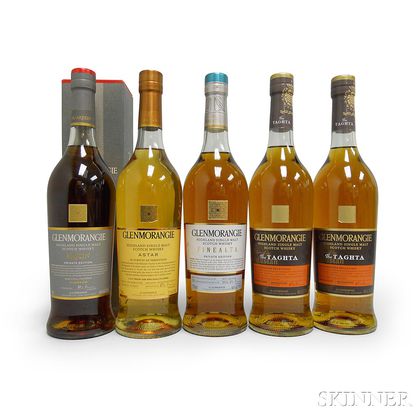 Mixed Glenmorangie, 5 750ml bottles 