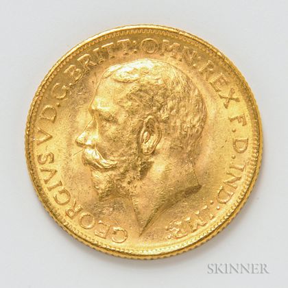 1913-M British Gold Sovereign