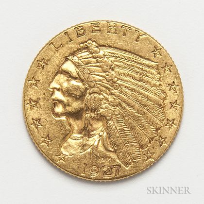1927 $2.50 Indian Head Gold Coin