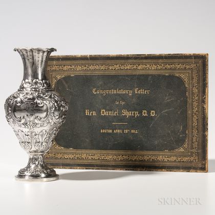 Silver Vase Presented to Reverend Daniel Sharp, D.D.