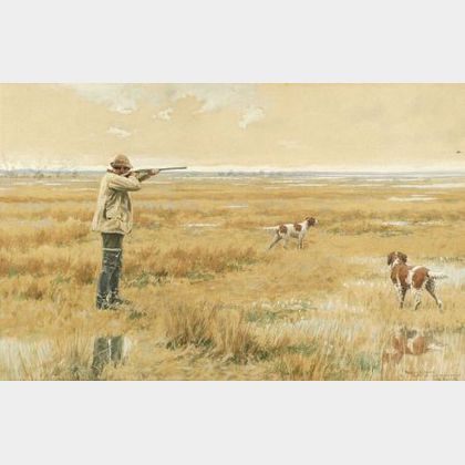 Arthur Burdett Frost (American, 1851-1928) Out Shooting