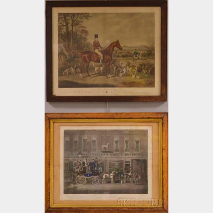 Two Framed Hand-colored Engravings