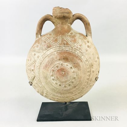 Terra-cotta Pilgrim Flask