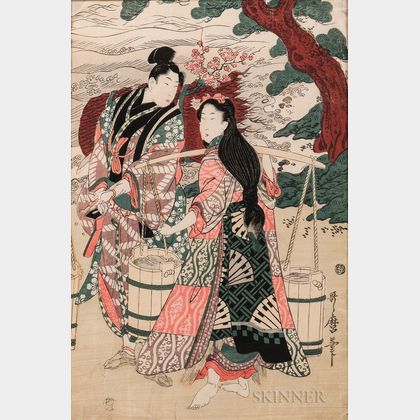 Utamaro Woodblock Print