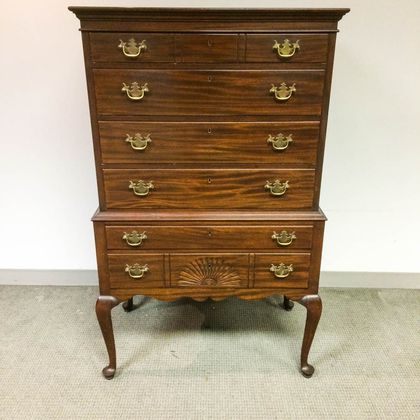 Irving & Casson/A.H. Davenport Queen Anne-style Mahogany High Chest