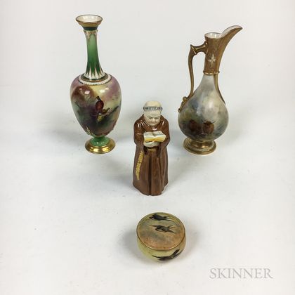 Four Small Royal Worcester Ceramic Items