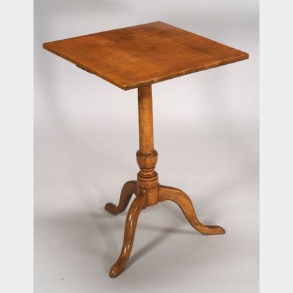 Federal Tiger Maple Candlestand