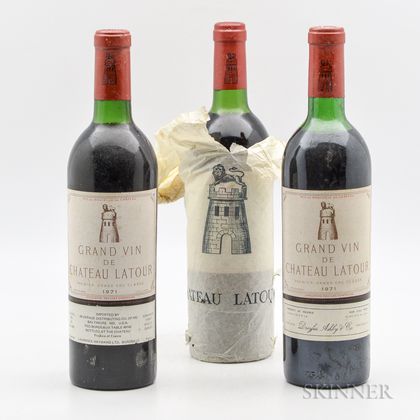 Chateau Latour 1971, 3 bottles 