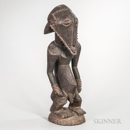 Buyu-style Carved Wood Ancestral Figure