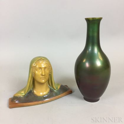 Two Zsolnay Pottery Items
