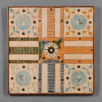 Painted Pine Parcheesi Game Board