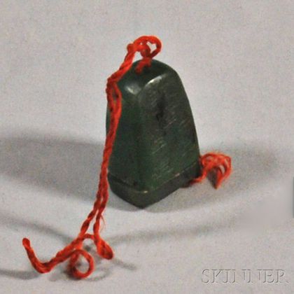 Spinach Jade Portable Shrine Charm