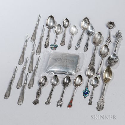Large Group of Sterling Silver and Silver-plated Flatware, Tableware, and Accessories