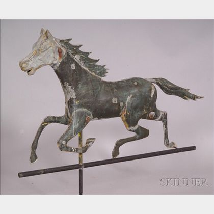 Molded Copper and Cast Zinc Horse Weather Vane