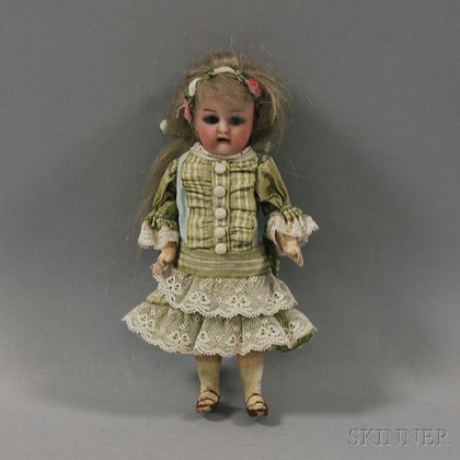 Tiny K&R Bisque Head Girl Doll