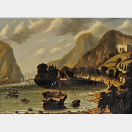 Thomas Chambers (New York/England, 1808-1869) Undercliff, near Coldspring (The Seat of General George P. Morris)