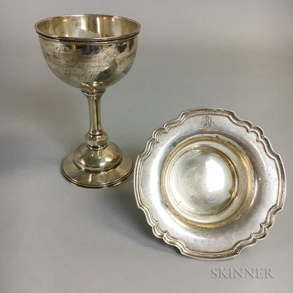 Two Pieces of Sterling Silver Wine-related Tableware