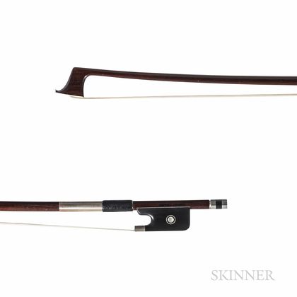 Silver-mounted Viola Bow