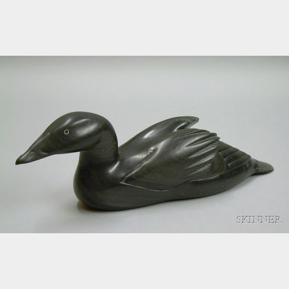 Inuit Carved Soapstone Loon