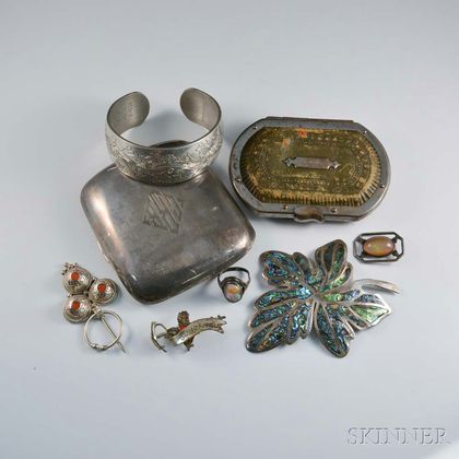 Group of Sterling Silver Jewelry and Boxes