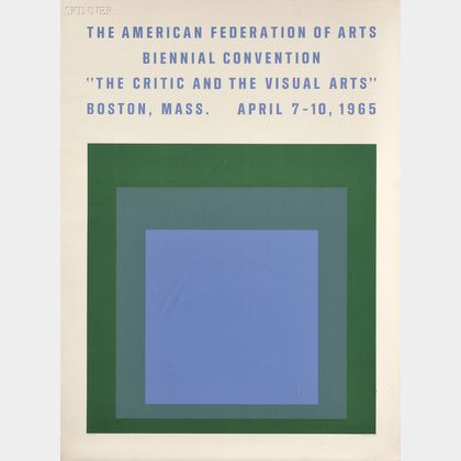 Josef Albers (American, 1888-1976) The Critic and the Visual Arts