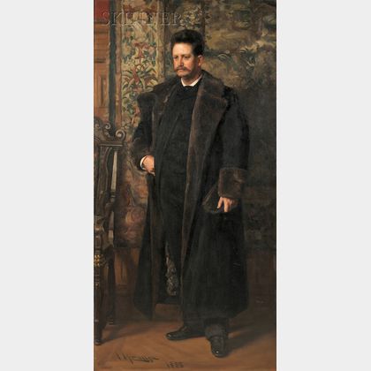 Isaac Henry Caliga (American, 1857-1934) Portrait of Thomas Allen