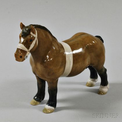 Bing & Grondahl Porcelain Draft Horse