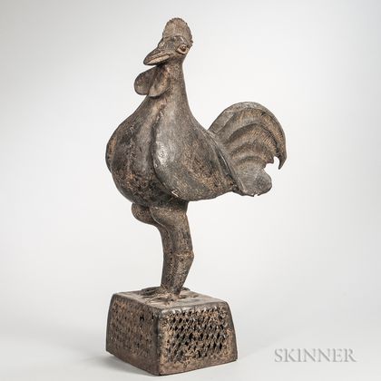 Benin-style Bronze Rooster