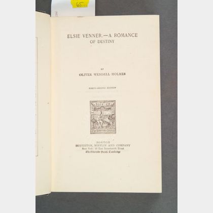 Holmes, Oliver Wendell (1809-1894),Signed Copy
