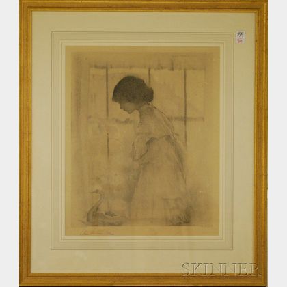 Lillian Westcott Hale Print Portrait of a Girl
