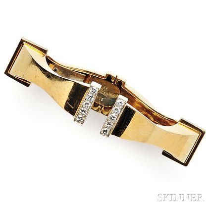 18kt Gold and Diamond Bracelet, Boris LeBeau