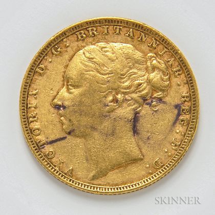 1880 British Gold Sovereign