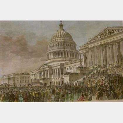 Framed Print The Second Inauguration of President Grant