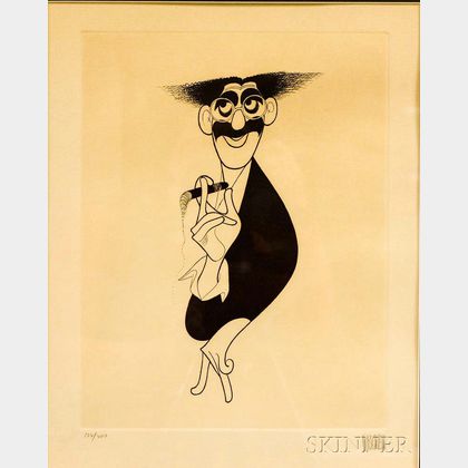 Al (Albert) Hirschfeld (American, 1903-2003) Groucho