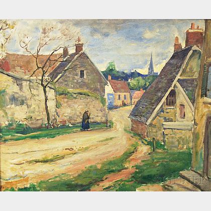 Attributed to Arthur Hill Gilbert (American, 1894-1970) Old House, Vernonnet, France