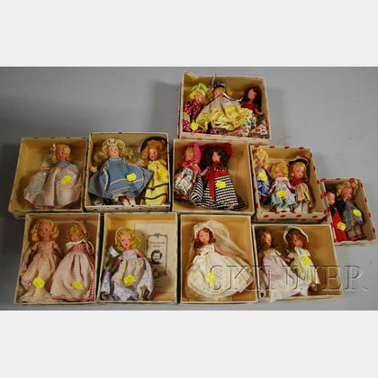 Approximately Sixteen Story Book Dolls